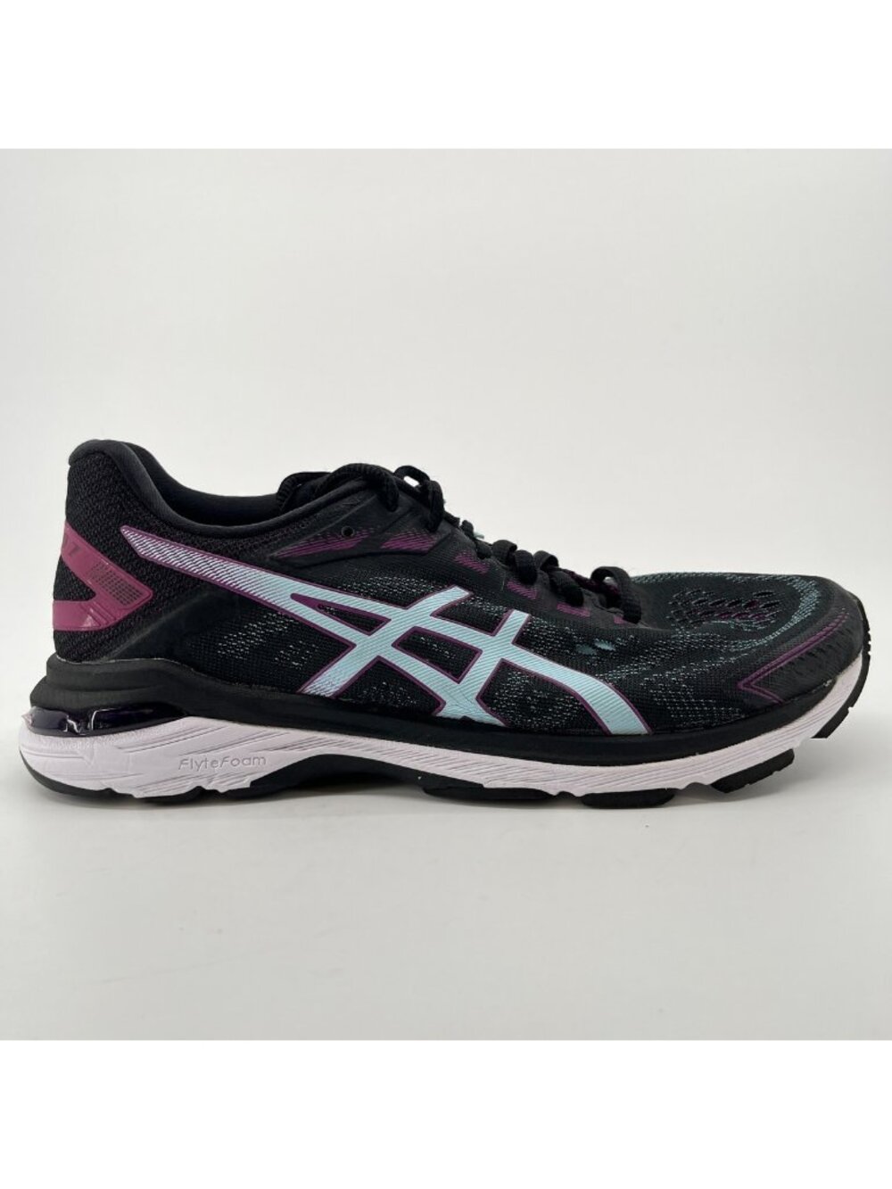 Asics GT-2000 7 Women Size 8.5 Black Blue Purple Athletic Running Shoes Sneakers